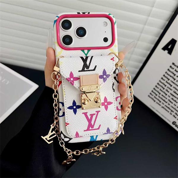 IPHONE17 ケース LOUIS VUITTON ルイヴィトン 偽物 ベルトモチーフ カード収納付  上品モデル
