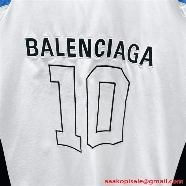 バレンシアガ スーパーコピー 半袖Tシャツ ン スポーツテイスト 配色切替 2026新作 BALENCIAGA