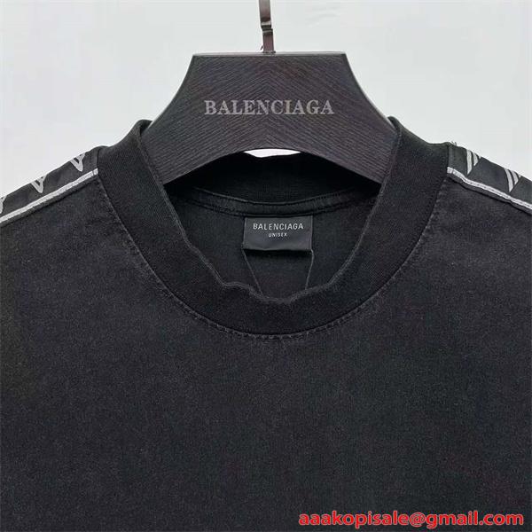 BALENCIAGA バレンシアガ コピー 半袖Tシャツ ヴィンテージ加工 オーバーサイズ トレンド仕様