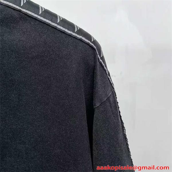 BALENCIAGA バレンシアガ コピー 半袖Tシャツ ヴィンテージ加工 オーバーサイズ トレンド仕様