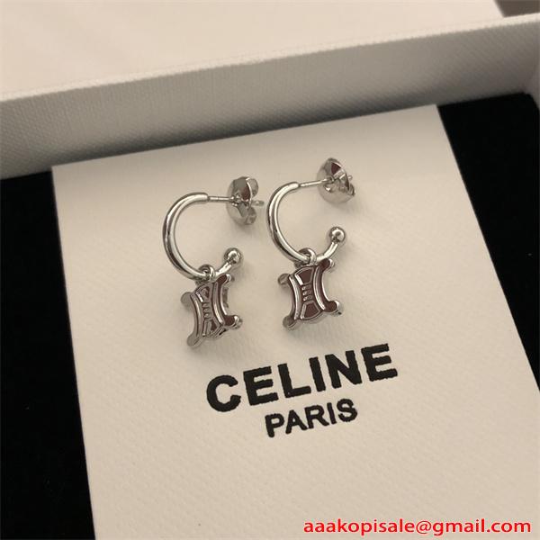 人気爆発 ピアス レディース シルバーアクセサリー 上品 CELINE セリーヌ スーパーコピー