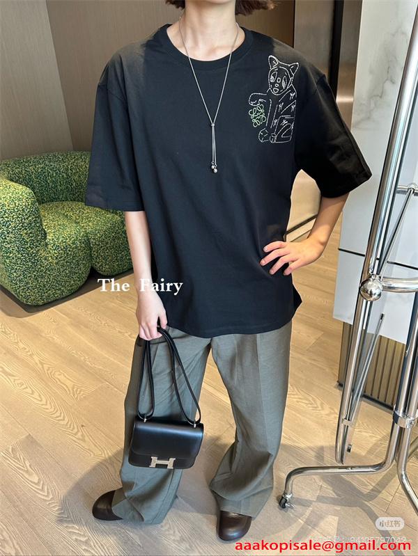 売れ筋 2026新作 半袖Tシャツ オーバーサイズ 着心地抜群 LOEWE ロエベ スーパーコピー