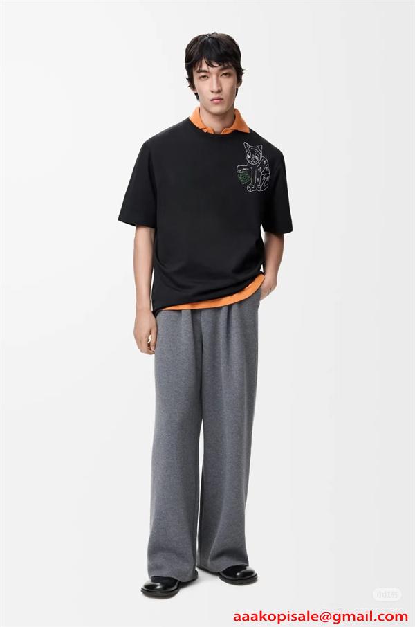 売れ筋 2026新作 半袖Tシャツ オーバーサイズ 着心地抜群 LOEWE ロエベ スーパーコピー