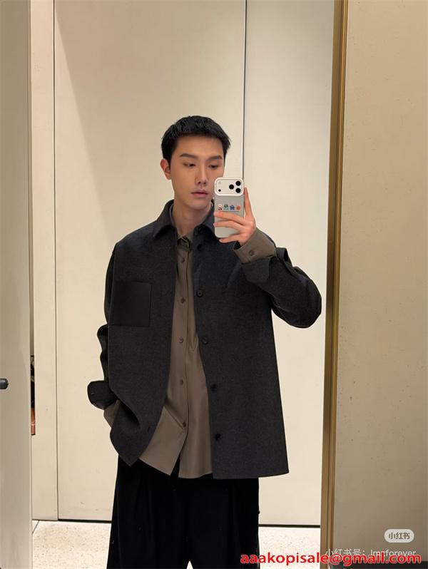 LOEWE ロエベ コピー 2026新作 高級感溢れる メンズジャケット 長袖 カジュアルシャツ