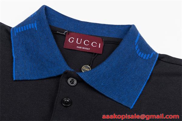 2026新作 爽快 シンプル GUCCI グッチ コピー ポロシャツ 半袖 ミニマル デイリーカジュアル