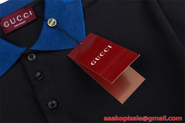 2026新作 爽快 シンプル GUCCI グッチ コピー ポロシャツ 半袖 ミニマル デイリーカジュアル