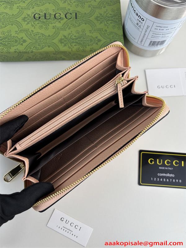 人気独走 上品 エレガント 大容量収納 GUCCI グッチ スーパーコピー 長財布 レディース