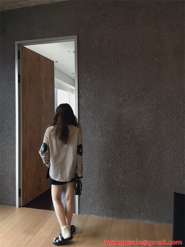 CHANEL新作❤シャネルシャツコピーストライプエレガントレディースファッション逸品