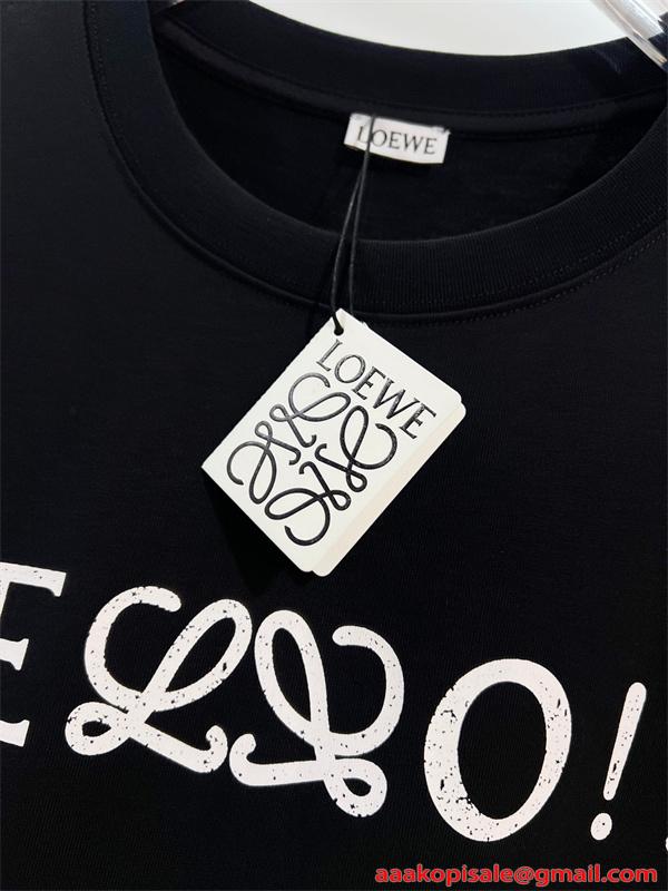 半袖Tシャツ メンズ 爆売れ注目 洗練映え 軽量快適 夏トップス LOEWE ロエベ コピー