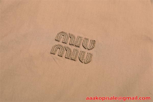 MIUMIU ミュウミュウ コピー ジャケット スタンドカラー 軽量防風 シンプル 春秋コート