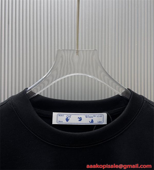 半袖Tシャツ 個性デザイン Off-White オフホワイト コピー ゆったり カジュアル 夏トップス