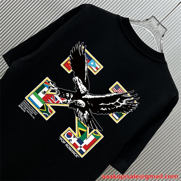 半袖Tシャツ 個性デザイン Off-White オフホワイト コピー ゆったり カジュアル 夏トップス