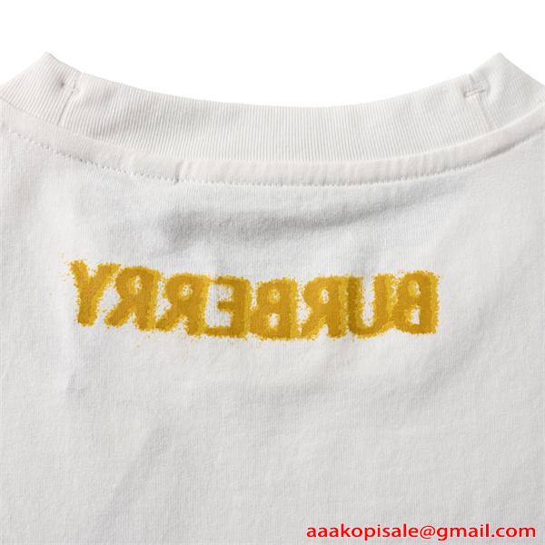 注目度抜群 BURBERRY バーバリー コピー 半袖Tシャツ 刺繍 ミニマル 快適着心地 シンプル
