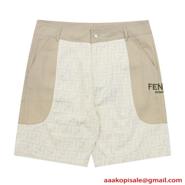 FENDI フェンディ コピー 注目 ショートパンツ メンズ モノグラム柄