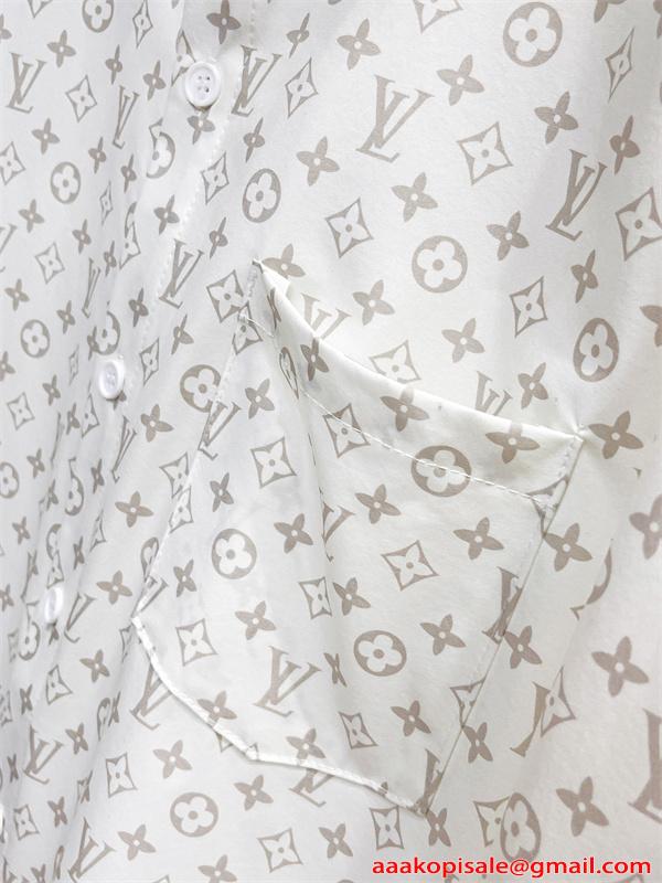 注目人気 LOUIS VUITTON ルイヴィトン コピー 長袖シャツ 胸ポケット仕様 ソフト素材 デイリー