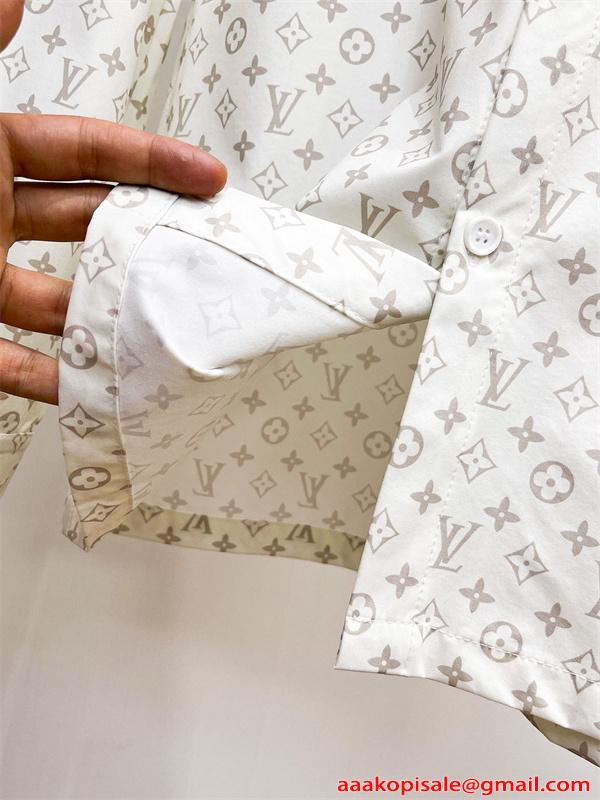 注目人気 LOUIS VUITTON ルイヴィトン コピー 長袖シャツ 胸ポケット仕様 ソフト素材 デイリー