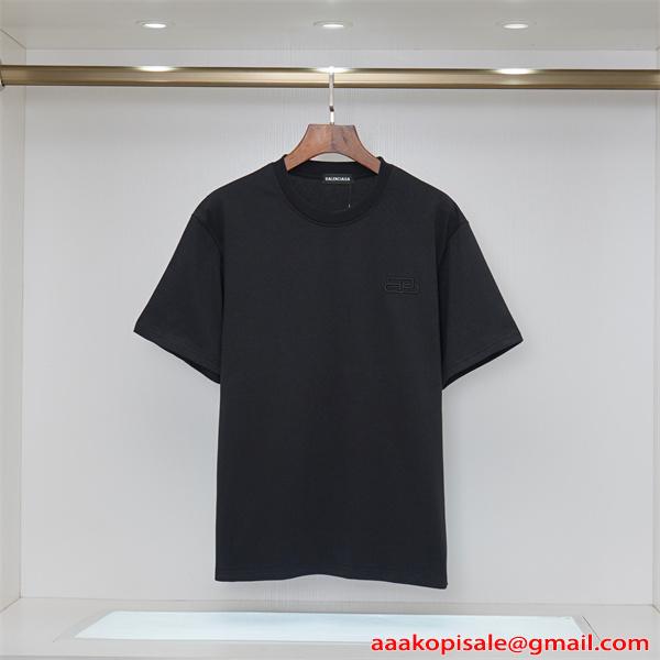 BALENCIAGA バレンシアガ コピー 2026新作 話題モデル 半袖Tシャツ プリント 柔軟素材 トレンド