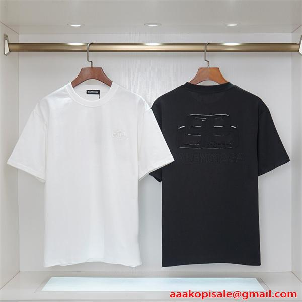 BALENCIAGA バレンシアガ コピー 2026新作 話題モデル 半袖Tシャツ プリント 柔軟素材 トレンド