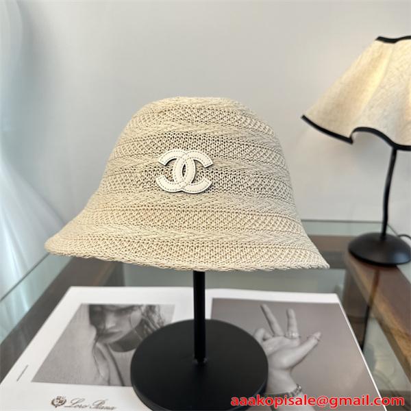 CHANEL シャネル コピー 注目モデル バケットハット レディース 編み込み 上品 サマーハット