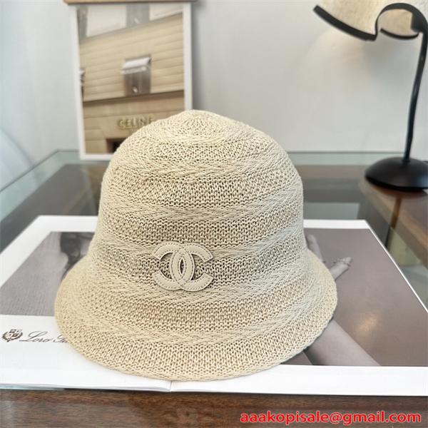 CHANEL シャネル コピー 注目モデル バケットハット レディース 編み込み 上品 サマーハット