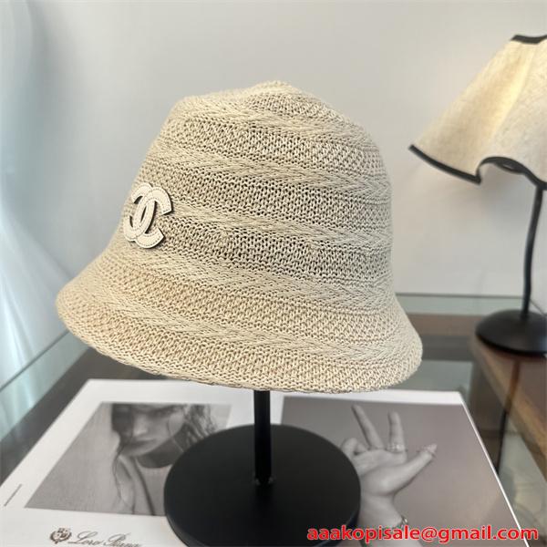 CHANEL シャネル コピー 注目モデル バケットハット レディース 編み込み 上品 サマーハット