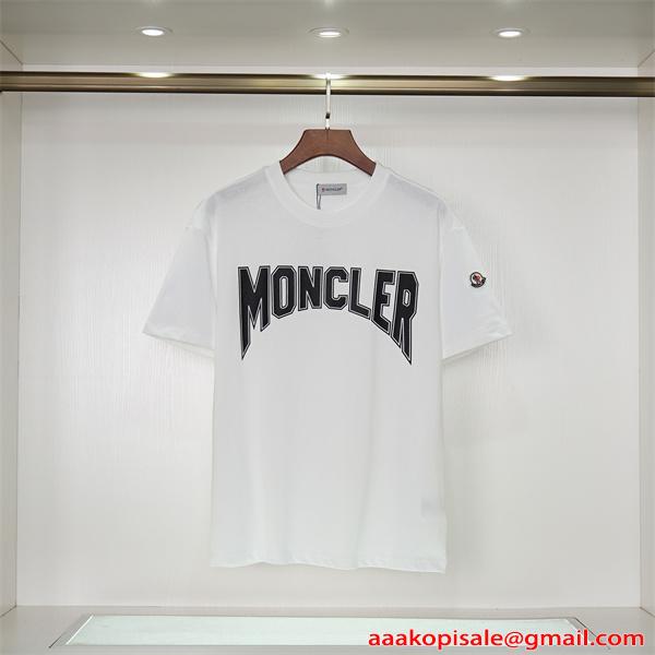 2026新作 急上昇 半袖Tシャツ MONCLER モンクレール コピー クルーネック 柔軟生地 ストリート