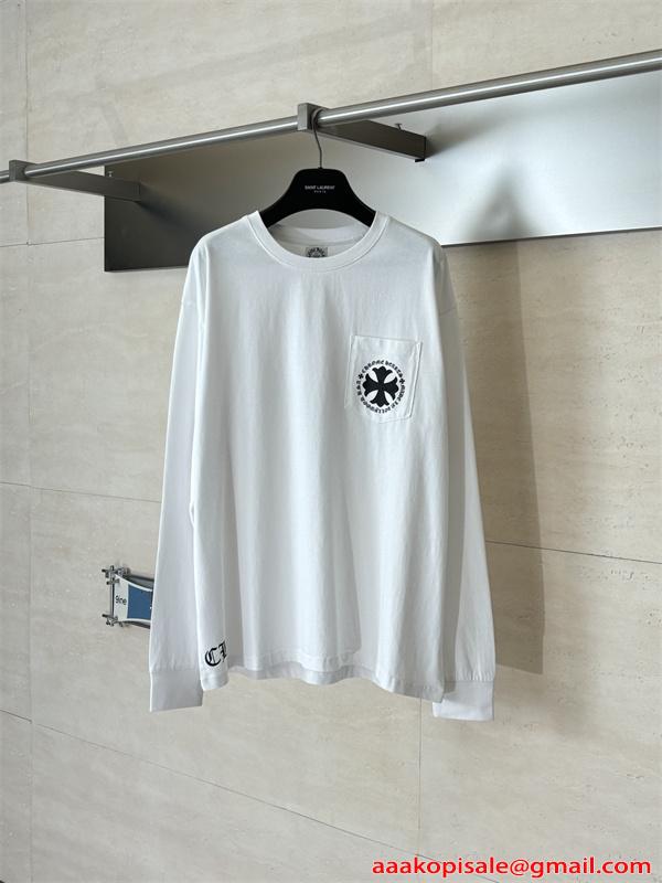 CHROME HEARTS クロムハーツ スーパーコピー 新作 ブラック ミニロゴ トレンドスタイル 半袖Tシャツ