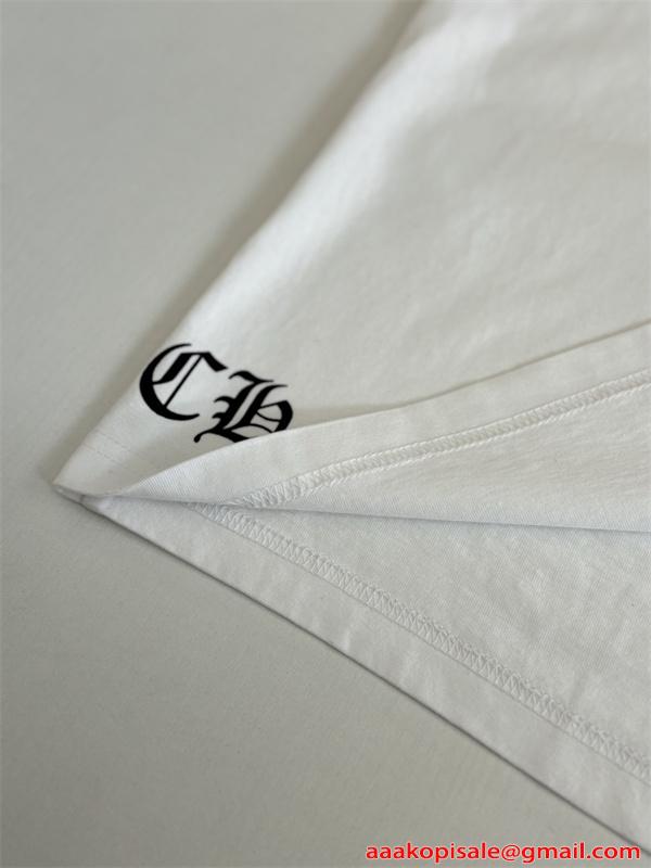 CHROME HEARTS クロムハーツ スーパーコピー 新作 ブラック ミニロゴ トレンドスタイル 半袖Tシャツ