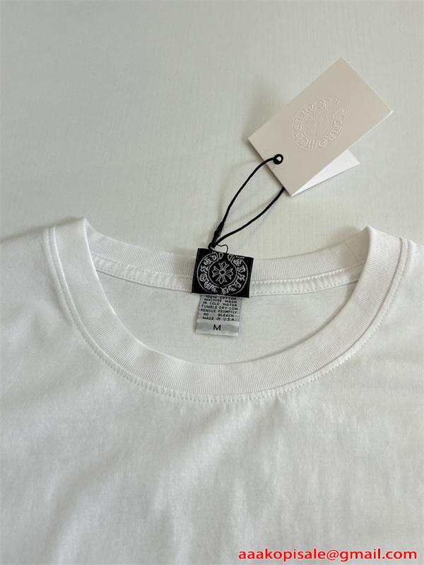 CHROME HEARTS クロムハーツ スーパーコピー 新作 ブラック ミニロゴ トレンドスタイル 半袖Tシャツ