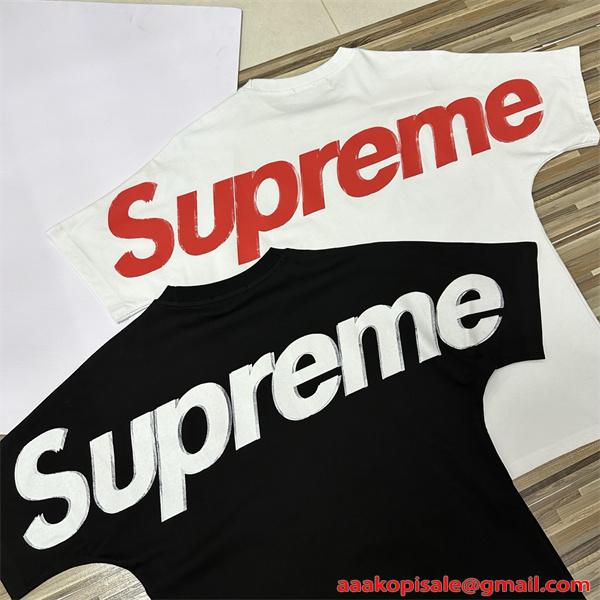 SUPREME シュプリーム コピー トレンド席巻 ブラック 2026新作 オーバーサイズ ストリート 半袖Tシャツ
