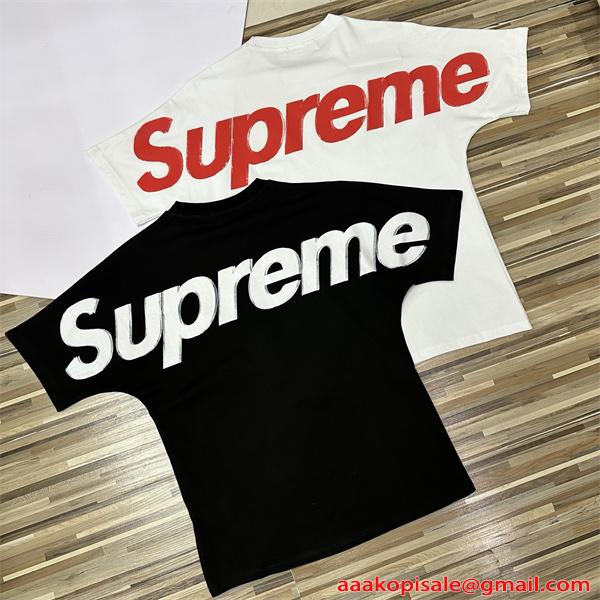 SUPREME シュプリーム コピー トレンド席巻 ブラック 2026新作 オーバーサイズ ストリート 半袖Tシャツ