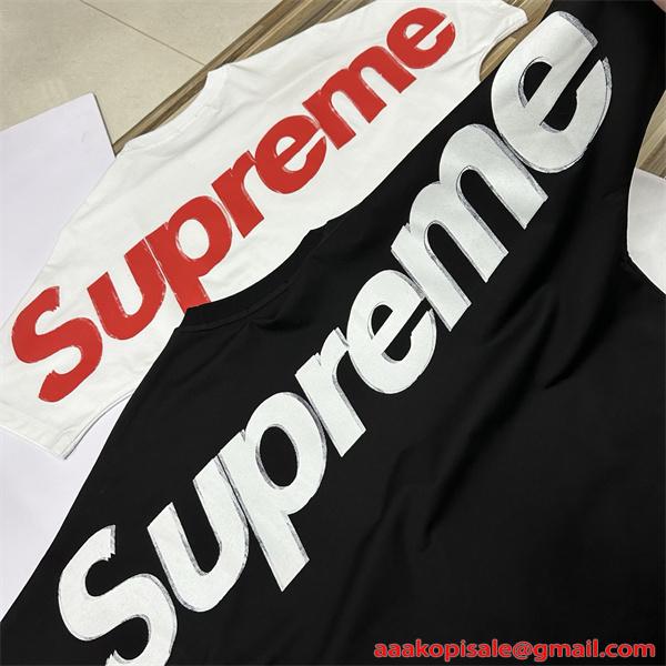 SUPREME シュプリーム コピー トレンド席巻 ブラック 2026新作 オーバーサイズ ストリート 半袖Tシャツ