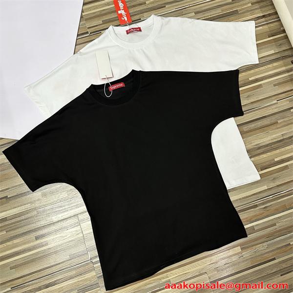 SUPREME シュプリーム コピー トレンド席巻 ブラック 2026新作 オーバーサイズ ストリート 半袖Tシャツ
