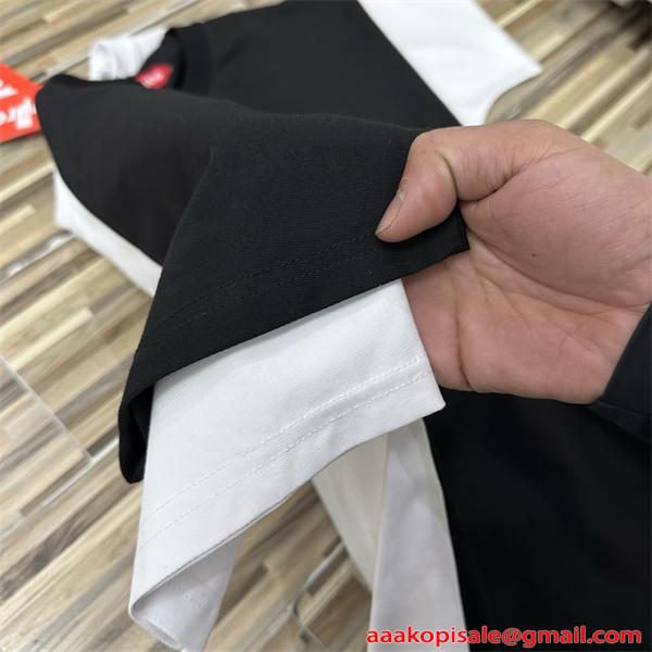SUPREME シュプリーム コピー トレンド席巻 ブラック 2026新作 オーバーサイズ ストリート 半袖Tシャツ