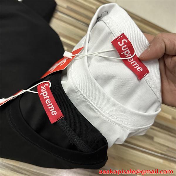 SUPREME シュプリーム コピー トレンド席巻 ブラック 2026新作 オーバーサイズ ストリート 半袖Tシャツ