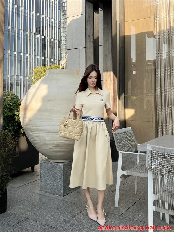 人気 ブラック エレガント 都会系 レディース ワンピース DIOR ディオール コピー  