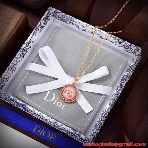 新登場 ラインストーン装飾 DIOR ディオール コピー エレガント レディース ネックレス