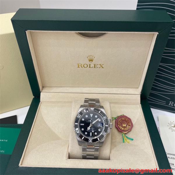 高評価継続 サブマリーナー ブラックダイアル ROLEX ロレックス スーパーコピー スサブマリーナー クラシック メンズ 自動巻き機械式 40mm  腕時計