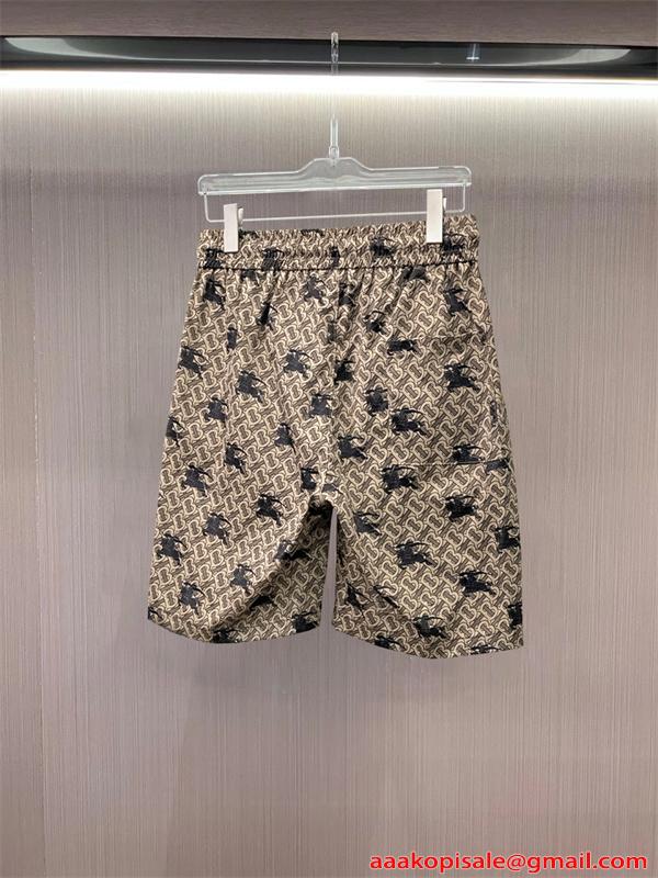 売れ筋継続 ベージュ モノグラム ラグジュアリー BURBERRY バーバリー スーパーコピー カジュアル ショートパンツ