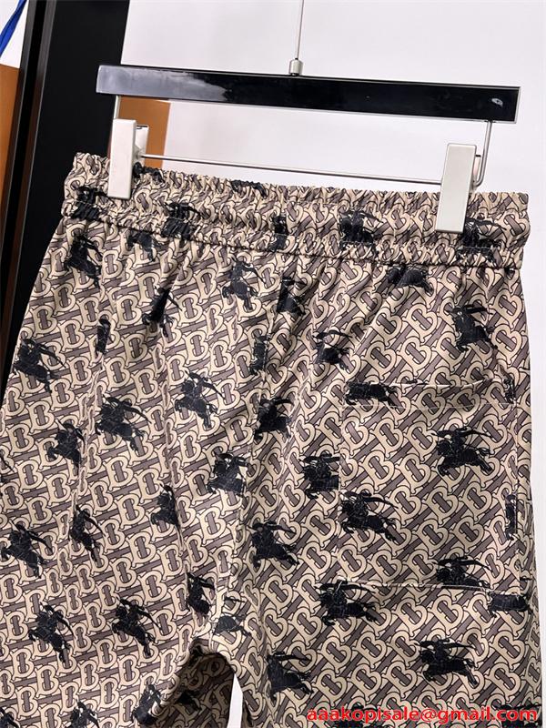 売れ筋継続 ベージュ モノグラム ラグジュアリー BURBERRY バーバリー スーパーコピー カジュアル ショートパンツ
