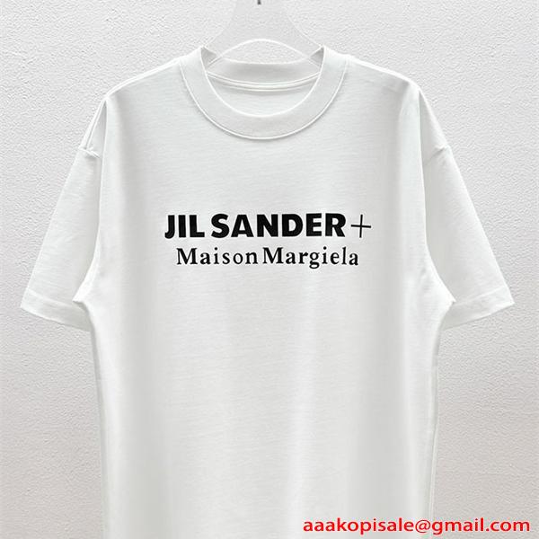 期間限定 ダブルロゴ ジルサンダー Tシャツ ホワイト 半袖