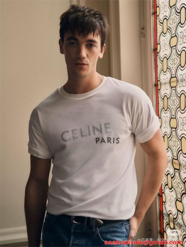 ☆エレガント☆CELINE セリーヌ 半袖tシャツコピー2026トレンド新作☆ユニセックス柔らかい生地