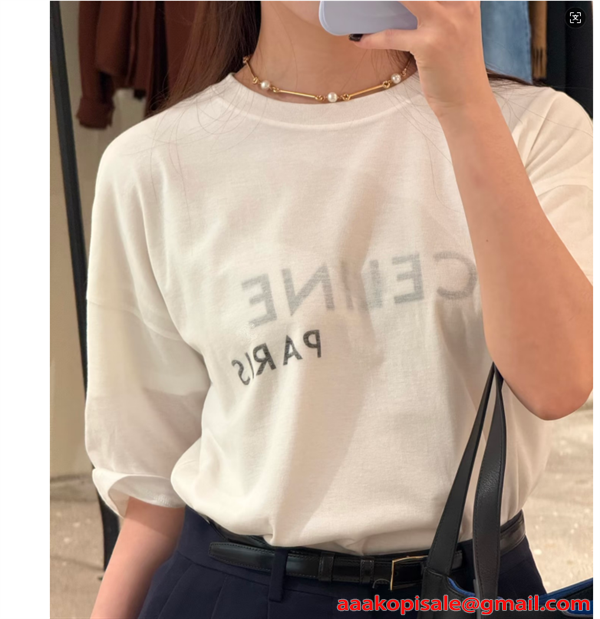 ☆エレガント☆CELINE セリーヌ 半袖tシャツコピー2026トレンド新作☆ユニセックス柔らかい生地