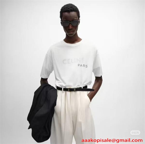 ☆エレガント☆CELINE セリーヌ 半袖tシャツコピー2026トレンド新作☆ユニセックス柔らかい生地
