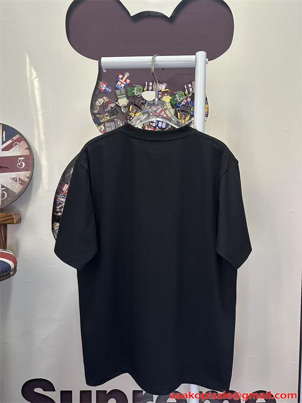 MIUMIU 可愛い Tシャツ ブラック ミュウミュウ コピー 半袖 ビッグロゴ