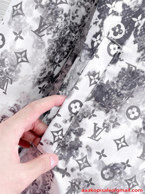 セットアップ 総柄モノトーン UVカット 防晒 薄手 海辺 ルイヴィトン コピー リゾート LOUIS VUITTON