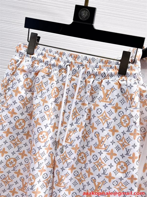 LOUIS VUITTON セットアップ ルイヴィトン スーパーコピー 幾何柄 清涼感 紫外線カット リラックス ビーチ 