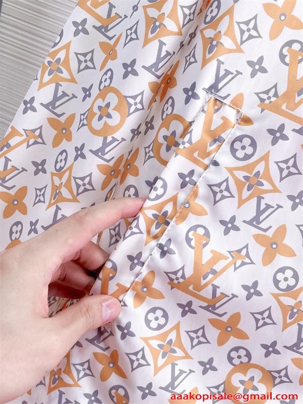 LOUIS VUITTON セットアップ ルイヴィトン スーパーコピー 幾何柄 清涼感 紫外線カット リラックス ビーチ 