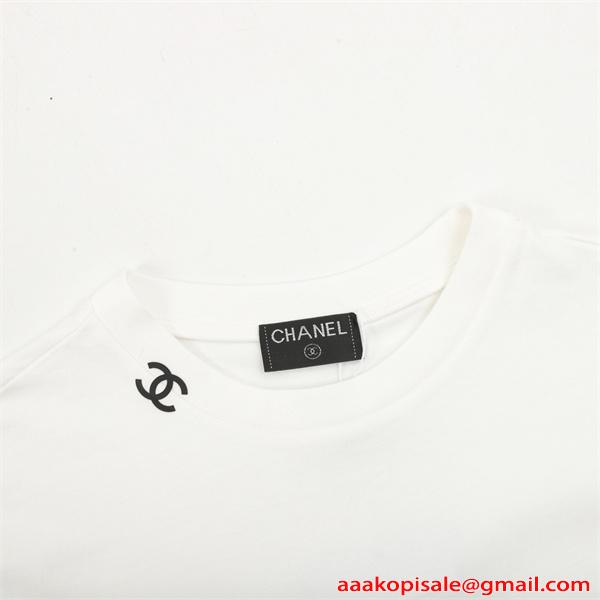 シャネル コピー 半袖Tシャツ CHANEL ミニマル シンプル ベーシック 高見え 快適 着回し力抜群