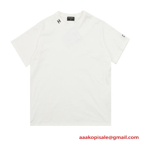 シャネル コピー 半袖Tシャツ CHANEL ミニマル シンプル ベーシック 高見え 快適 着回し力抜群